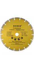 GEKO Kotouč diamantový řezný segmentový, 230x8x22mm GEKO