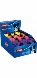 Trixie Neonové míčky z měkké gumy na provázku, 24 ks/bal. 6 cm/30 cm