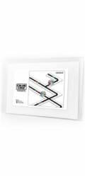 Ozobot barevné magnety, základní sada, 36 dlaždic