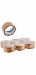 BSTech Solventní lepicí páska šedá 48 mm x 60 m 6 kusů