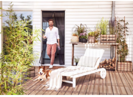 Tesa Fliegengitter Magnetvorhang 1,0x2,20m anthrazit 55394