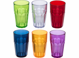 Guzzini&nbsp;HAPPY&nbsp;HOUR&nbsp;Set&nbsp;of&nbsp;6&nbsp;Tall&nbsp;Ground&nbsp;Tumblers&nbsp;Assorted&nbsp;Colors