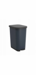 ROTHO Ribo Silver - odpadkový koš s pedálem – 35l