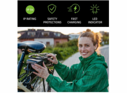 Qoltec Nabíječka pro elektrické koloběžky 36V | 42V | 2A | 5,5*2,5 + vodotěsný + napájecí kabel