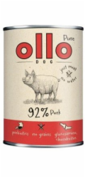 OLLO Pure Pork - vlhké krmivo pro psy - 850g