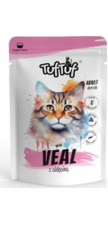 TUF TUF with veal - mokré krmivo pro kočky - 100g