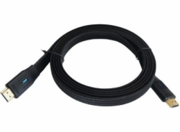 TB Plochý kabel HDMI v 2.1 3m černý