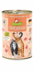 GRANATAPET DeliCATessen Veal and coney - mokré krmivo pro kočky - 400g