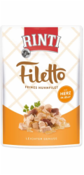 RINTI Filetto Chicken fillet with hearts - vlhké krmivo pro psy - 100g