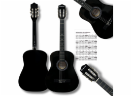 Salvador Cortez SUPRIMO CGS1 BK 4/4 klasická kytara černá pro učení hry