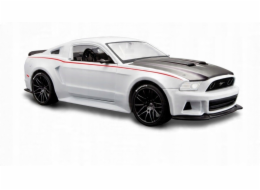 Maisto Ford Mustang Street Racer bílý kompozitní model v měřítku 1:24