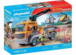 Playmobil Action Heroes 71750 Stavební vůz s jeřábem Figurka