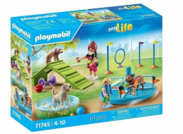 Playmobil Sada figurek psů na hřišti My Life 71745