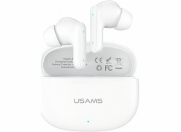 USAMS Bluetooth 6.0 E05 TWS sluchátka bílá
