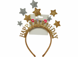 Čelenka HAPPY BIRTHDAY s hvězdičky
