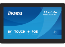 iiyama ProLite TW1023ASC-B3P - Android PC - dotykový panel PC 1 RK3568 / až 2 GHz - RAM 4 GB - SSD - eMMC 32 GB - Mali-G52 - Bluetooth 5.2, Gigabit Ethernet - Android 13 - monitor: LED 10.1" 1280 x 80