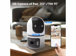 IMMAX NEO LITE SMART Security vnitřní kamera DOUBLE, duální, Wi-Fi, 4MP, 355° 90° P/T, TUYA