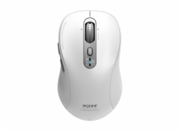 PORT CONNECT EXPERT, Bluetooth a 2,4GHz bezdrátová nabíjecí myš, USB-C, bílá