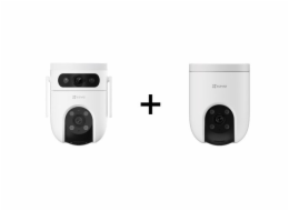 Sada [Ezviz H8c 4G 2K IP kamera pro monitorování + Ezviz H9C WiFi otočná 2K 2v1 (3MP+3MP)]