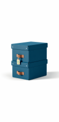 LEITZ úložný box, karton, velikost S, 2 ks námořnická modrá