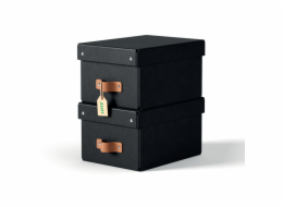 LEITZ úložný box Leitz, karton, velikost S, 2 ks černý