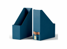 LEITZ stojan na časopisy, karton, 2ks námořnická modrá