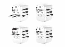 WG - Univerzální cestovní síťová nabíječka GaN pro hlavní světové elektrické sítě / PD 20W / white