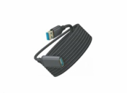 WG - Prodlužovací kabel USB-A (male) to USB-A (female) / 3m / nylon braided / black
