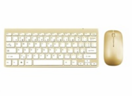 WG - Bluetooth klávesnice s myší, zlatá