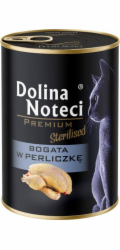 DOLINA NOTECI Premium Sterilised Rich in guinea fowl - mokré krmivo pro kočky - 400g