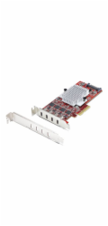 Startech 4-Port USB Type-C PCIe Card, USB-C 10Gb, 4x Controllers, TAA - USB adaptér - PCIe 3.0 x4 nízký profil - USB-C 3.2 Gen 2 x 4 - kompatibilní s TAA