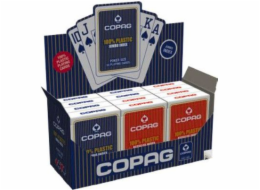 Cartamundi Pokerové karty ze 100% plastu PKJ. Červený balíček, velký index ve 2 rozích.