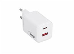 Akyga USB Nabíječka AK-CH-28 USB-A + USB-C PD 5-21V / max. 3A 45W Quick Charge 3.0 GaN