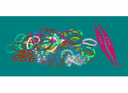 TASIA - Sada na výrobu náramků z gumiček - 700 ks bez latexu