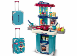2v1 Kufr a kuchyň s příslušenstvím - modrá