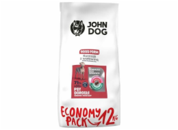 JOHN DOG Good Form Adult  Chicken with beef - suché krmivo pro psy - 12 kg