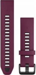 Řemínky QuickFit® 20 Watch Bands, Merlot/Graphite Silicone