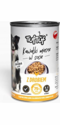 TufTuf Tuf Tuf kousky masa s drůbežím masem pro psy konzerva 415g