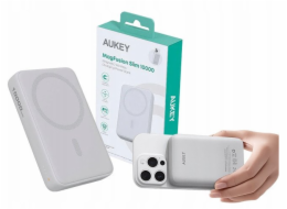 AUKEY PB-MS04 Bílá Qi2 powerbanka | 10000mAh | 20W | MagSafe PD