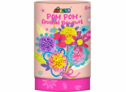 MG DYSTRYBUCJA Kreativní sada Pom Pom Kytice s bambulkami - Květiny