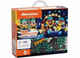 MARIOINEX Stavebnice Mini Waffle City Bankovní loupež, 148 dílů