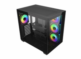 Cooler Master case Elite 681, ATX, Průhledná bočnice, 4x 120mm ARGB Fan, Černá