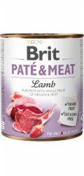 BRIT Paté & Meat s jehněčím - mokré krmivo pro psy - 800g