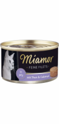 MIAMOR Feine Filets - filety z tuňáka s chobotnicí - mokré krmivo pro kočky - 100g