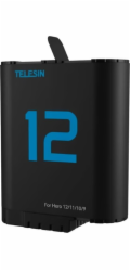 TELESIN lithium battery for GoPro Hero 12/11/10/9 (blue)