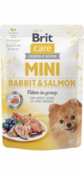 BRIT Care Mini Rabbit&Salmon - vlhké krmivo pro psy - 85g