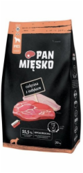 PAN MIĘSKO Veal with turkey XS - suché krmivo pro psy - 20kg
