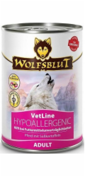 WOLFSBLUT VetLine Hypoallergenic Horse - vlhké krmivo pro psy - 395g