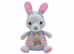 TULILO Hudební skříňka Růžový zajíček 20 cm