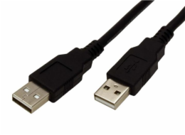 Kabel Roline USB 2.0 A(M) - A(M) - propojovací 0,8m, černý